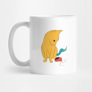 Cat and Computer Mouse Mug